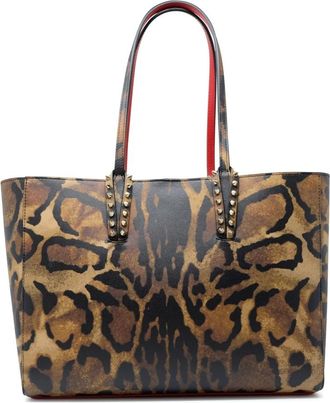 Christian Louboutin Tassen, Dames, Bruin, ONE Size, Leer, Cabata Soft Small Bag