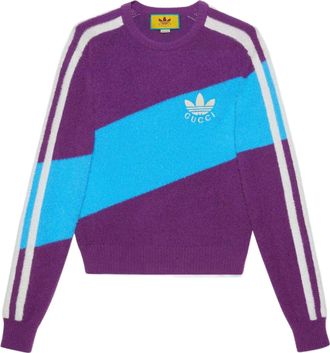 Gucci x adidas Wool Sweater Purple Light Blue 723092-XKCTZ-5998