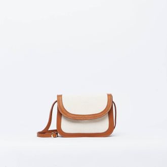 Florez jeans Womens Leather Crossbody Bag In Caramel