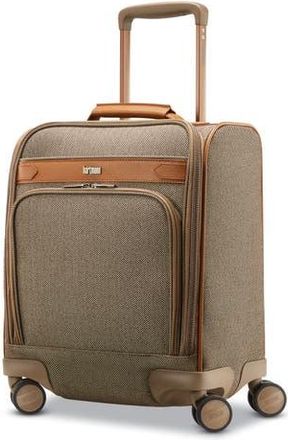 Hartmann Herringbone Deluxe 16 Underseat Carry On Spinner Luggage in Terracotta Herringbone at Nordstrom