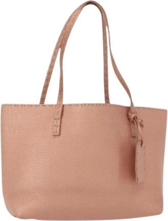 Fendi Pre-owned Vintage Tote Bag - Dames - Vintage Shopper - Roze - ONE Size - Leer - Vintage