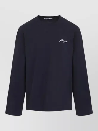 Acne Studios long sleeve crew neck organic cotton t-shirt