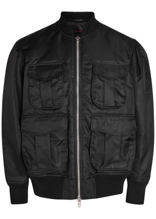 Simone Rocha Simone Rocha Quilted Taffeta Bomber Jacket - Black - M