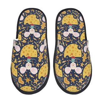 Generic Camping Slippers Mouse Cheese Portable Slipper Non Slip House Shoes Indoor Indoor Slipper For Travel Winter L