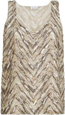 Brunello Cucinelli Crispy silk top in Beige at Nordstrom, Size Xx-Small Eu
