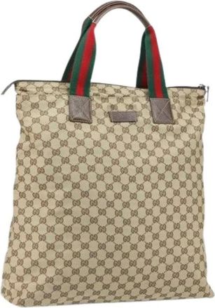 Gucci Pre-owned Tote Bags, female, Beige, Size: ONE SIZE Pre-owned Vintage Tote Bag