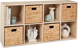 Best Choice Products 8-Cube Bookshelf, 11in Display Storage System, Organizer w/ Removable Back Panels