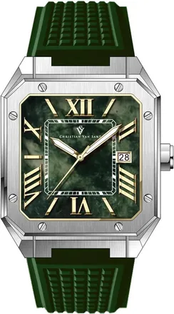 Christian Van Sant Mosaic Quartz Green Dial Mens Watch CV6182