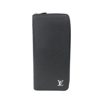 Louis Vuitton Pre-owned Taiga Long Wallet - Dames - Pre-owned - Zwart - Maat: ONE Size Leer