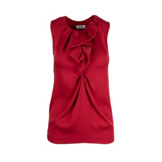 Moschino Ruffle Neck Top - 00s