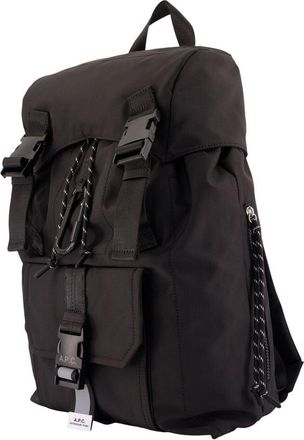 A.P.C. Mens Trek Backpack Black Nylon