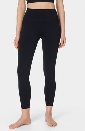 Sweaty Betty Ribbed Pocket Leggings in Black at Nordstrom, Size Xx-Large