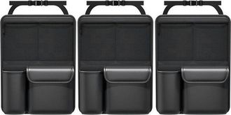 OEM Bolsa De Almacenamiento De Cuero Para Maletero De Coche, Juego Plegable, Organizador De Herramientas Para El Asiento Trasero, Multifuncional Con Prote