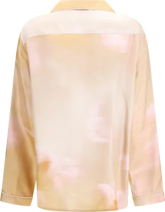 Fabiana Filippi Womens Printed Silk Shirt Memento-Rosae Memento/rosae