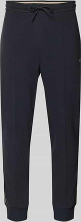 HUGO BOSS Regular Fit Sweatpants aus Baumwoll-Mix Modell JOIN HADIKO in Dunkelblau, Gr&ouml;&szlig;e XXXL