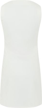 Coperni Womens Mini Dress Wide Neckline White Polyamide