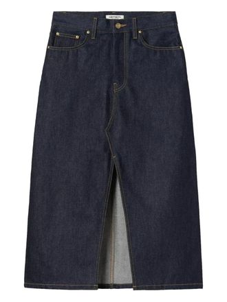 Carhartt Work in Progress Brandon front-slit skirt - Blue