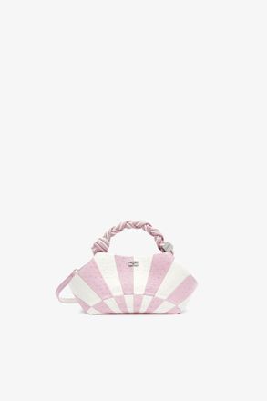 Ganni Purple Small Bou Bag in Pink Circus