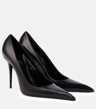Saint Laurent Élysée 105 leather pumps