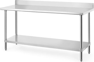 OEM Mesa De Pared Budget Line Con Estante Y Borde Atornillado, 180x60x95 Cm