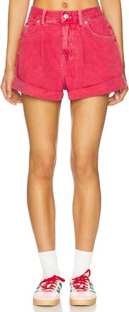 Free People Danni Short In Hot Rod Red