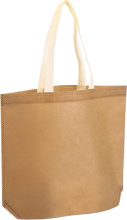 Generic Non Woven Bags, Non-Woven Fabric Reusable Goodie Bags, Large Capacity Market Pouch Eco-Friendly For Picnic School Party Kitchen, Khaki, Refer to descr