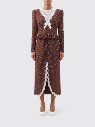 Alessandra Rich Abito midi Alessandra Rich in seta a pois