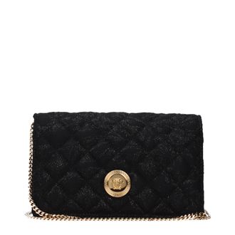 Versace Damens Schwarze Pochette aus Stoff