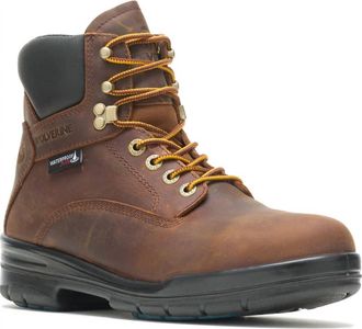 Wolverine Mens Durashocks Sr Safety Boots - Medium In Dark Brown