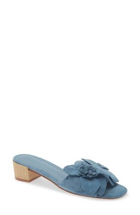 Chocolat Blu Baja Embellished Sandal in Blue Suede at Nordstrom, Size 6.5