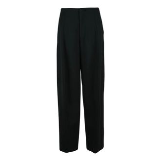 Victoria Beckham Baggy Broeken - Dames - Broeken - Zwart - Maat: XS Wol