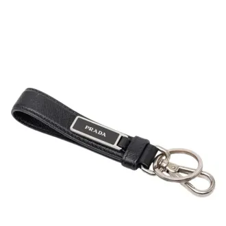 Prada Pre-owned Accessories, female, Black, Size: ONE SIZE Pre-owned Keyring
