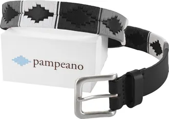 Pampeano Nieve Belt in Black/white/light Grey/black at Nordstrom, Size 32