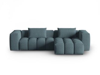 CXL by Christian Lacroix Sof&aacute; esquinero modular derecho 3 plazas tejido estructural azul claro