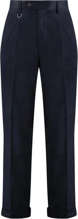 Paolo Pecora Tailored Cargo Pants - Heren - Nette broeken - Blauw - XL - Katoen - Broeken
