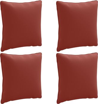 vidaXL Cojines De Respaldo De 4 Piezas Putten 4 Pcs 100% Poli&eacute;ster Vidaxl