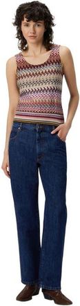 Missoni Zigzag Tank Top With Ribbed Detail in Multicoloured at Nordstrom, Size 40 It