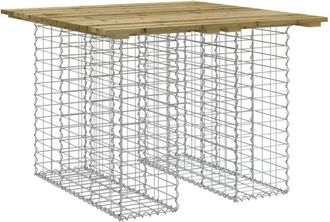 vidaXL Vidaxl - Garden Bench Gabion Design 100x102x72 cm Impregnated Wood Pine