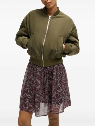 BOSS water-repellent reversible bomber jacket - Green