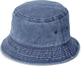 Simons Womens Faded cotton bucket hat