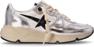 Golden Goose Silver Leather Sneakers