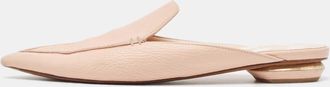 Nicholas Kirkwood Pink Leather Beya Flat Mules