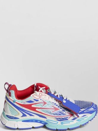 Off-white back arrow logo mesh rubber sneakers