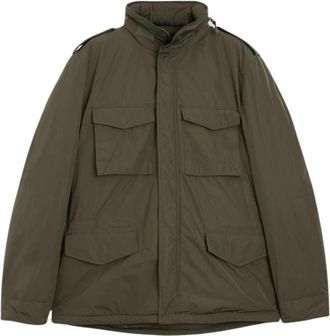 Aspesi Mini Field Jacket - Heren - Zomerjassen - Groen - 2XL - Leer - Jassen