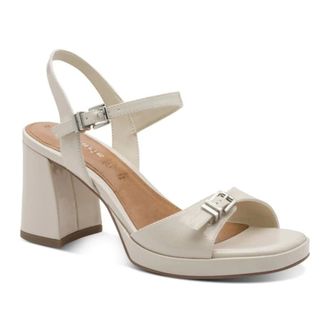 Tamaris Schoenen, Dames, Beige, 40 EU, Platte Sandalen