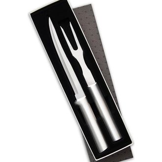 Rada 2 Piece Carving Set in Gift Box in Silver at Nordstrom