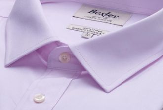 Bexley Camisa de algod&oacute;n Rosa p&aacute;lido - Cuello franc&eacute;s - LOUIS CLASSIC