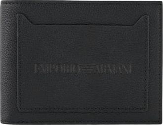Emporio Armani Tumbled Leather Bifold Card Wallet