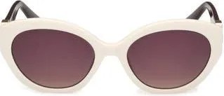 Guess Oval Sunglasses in White /Gradient Smoke at Nordstrom Rack
