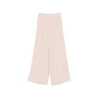 Gianluca Capannolo Wide Trousers, female, Beige, Size: L Elasticated Wide Trousers